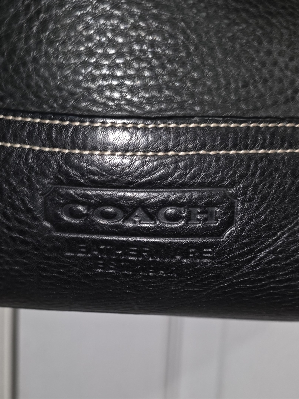 Vintage Coach 5715 Black Pebbled Leather Hobo Bag Immaculate Inside GREAT FIND! - Picture 9 of 16